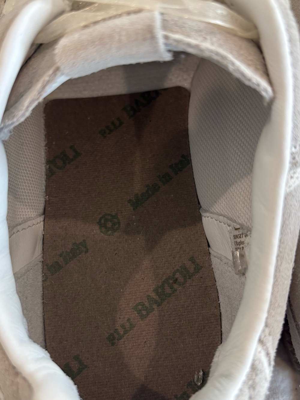 ALOHAS Tb.490 Crochet Trim Sneakers Cream Suede Size 8.5 Never Worn No Box - Picture 8 of 11